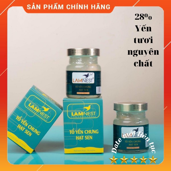 [CHÍNH HÃNG] Tổ Yến Chưng Sẵn LAMNEST - 28% yến - Date mới liên tục dành cho Trẻ em, Nữ giới, Nam giới & Người lớn tuổi