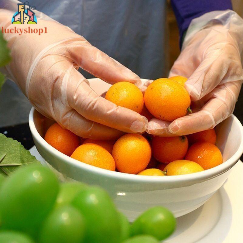 Set 100 Găng Tay Nhựa Vinyl TPE Trong Suốt Tiện Dụng Cho Phòng Thí Nghiệm #An#44629#Atg483