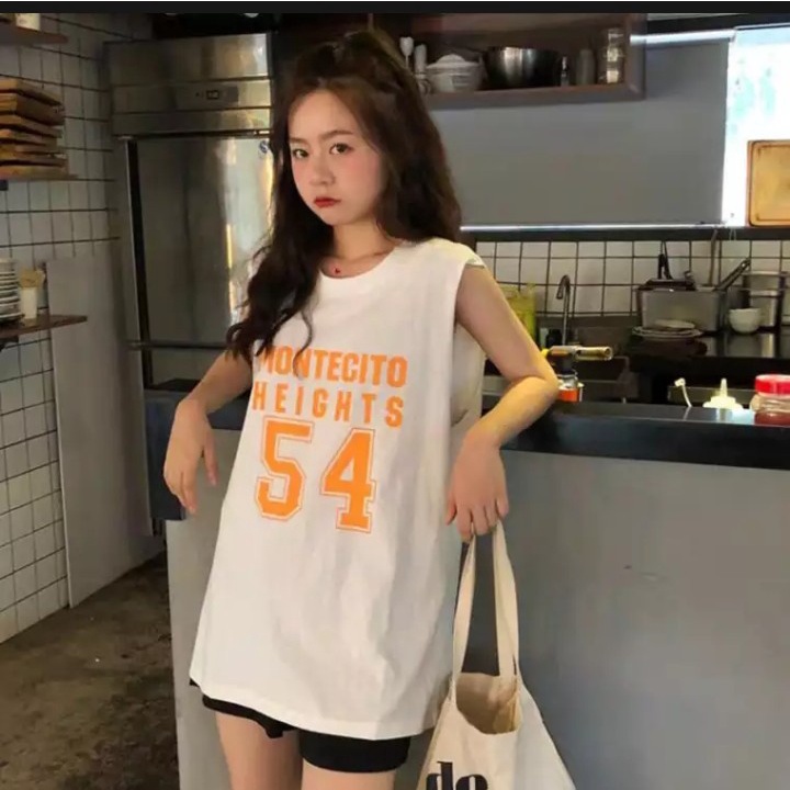 [ FREESHIP ] Áo Sát Nách Thun Cotton Form Rộng oversize ulzzang, Áo Thun Ba Lỗ Unisex Nam Nữ in Chữ 54 Cá Tính M092