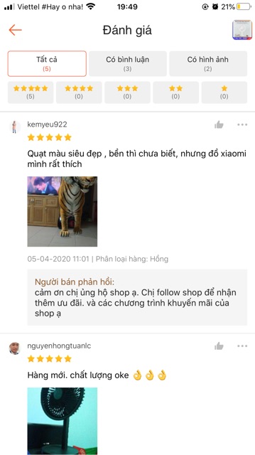 [SIÊU MÁT] QUẠT TÍCH ĐIỆN MINI ĐỂ BÀN XIAOMI SOLOVE F5 | BigBuy360 - bigbuy360.vn