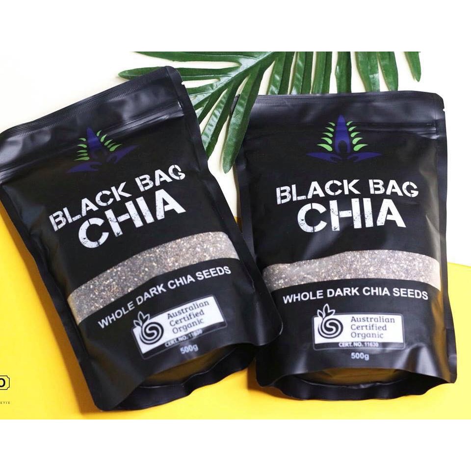 【MỚI】Combo 2 Gói Hạt Chia Đen - Chia Black Bag Úc Hàng Chuẩn 100%