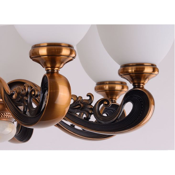 Đèn chùm MONSKY HACOT hiện đại, sang trọng loại 8 tay trang trí nội thất cao cấp - kèm bóng LED chuyên dụng.
