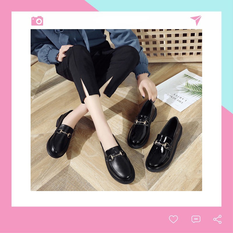 Giày Nữ Hàn Quốc Oxford Da Bóng Cực Sang Siêu Đẹp OX2 | BigBuy360 - bigbuy360.vn