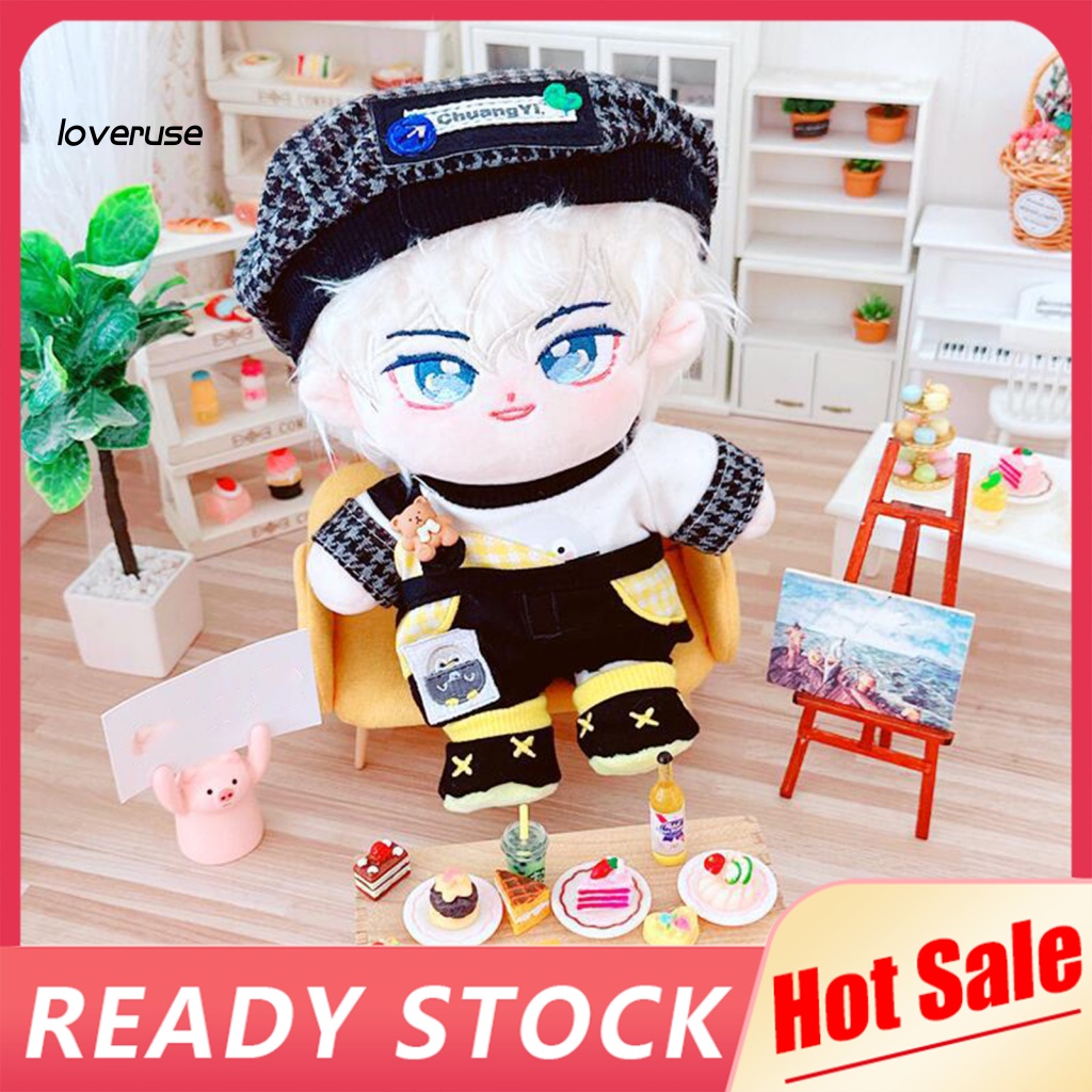 1 Bộ Quần Yếm Và Giày Cho Búp Bê Họa Tiết Chim Cánh Cụt Dễ Thương Bắt Mắt