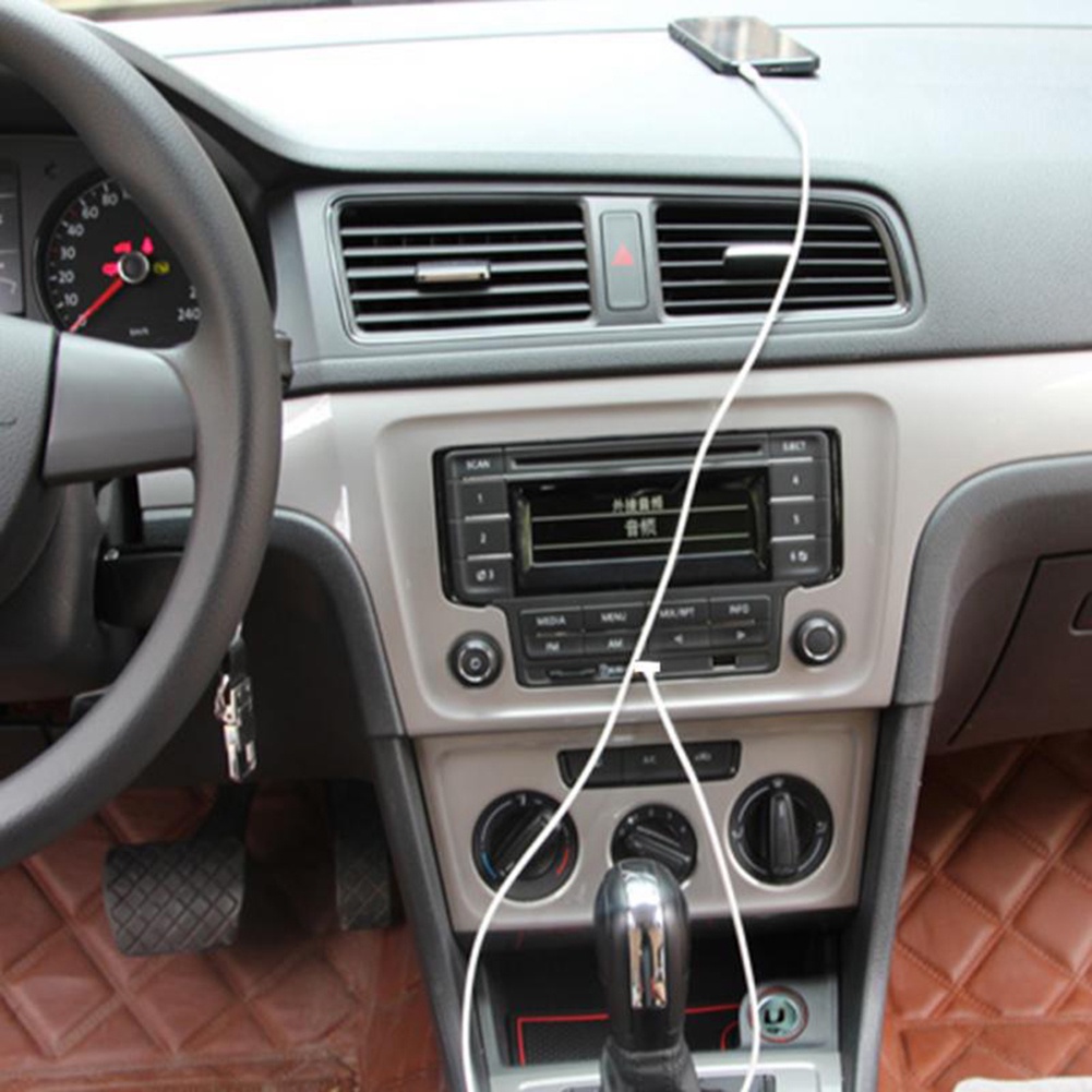 Dây cáp âm thanh 3.5mm USB 2.0 đầu đực kiểu dáng tiện dụng dành cho loa / máy nghe nhạc MP3/4 VC591 P12 của xe ô tô