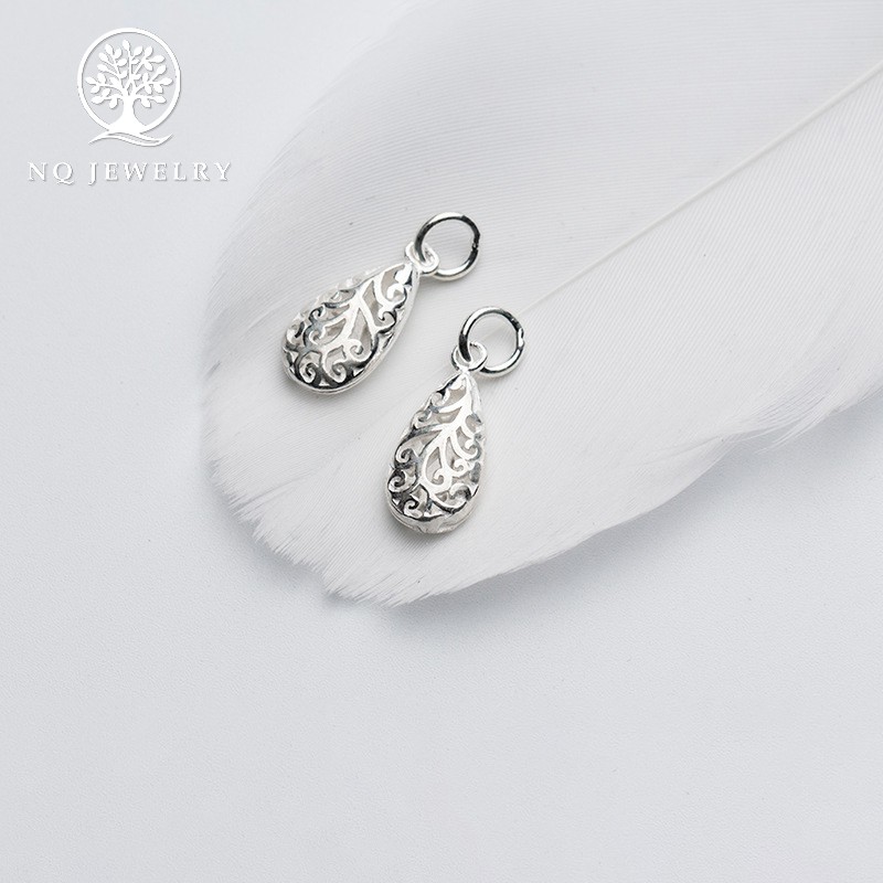 Mặt dây chuyền bạc giọt nước mặt - NQ Jewelry