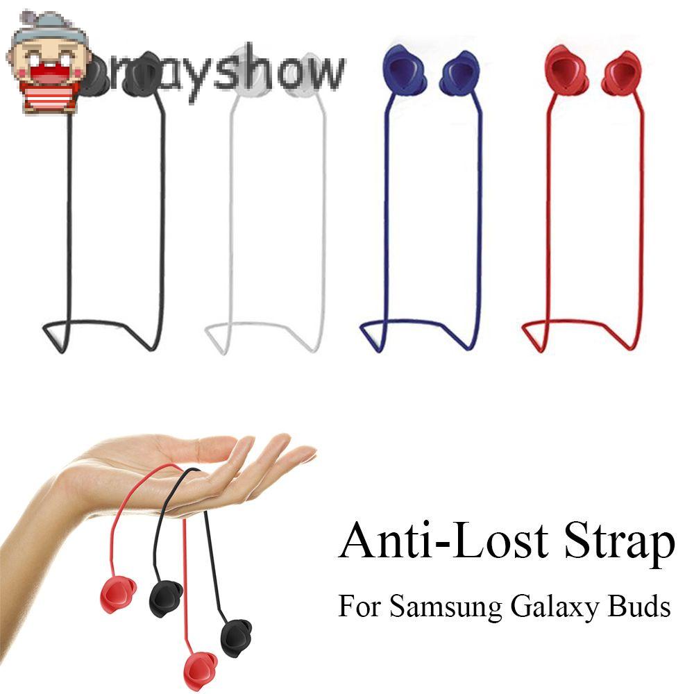 MAYSHOW NEW Anti-Lost Strap Sports Hanging Neck Rope Soft Silicone Lanyard Flexible Waterproof Fashion Earphone Accessories Sweatproof Sling/Multicolor