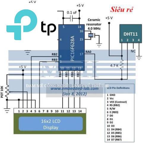 Cảm Biến Nhiệt Độ Độ Ẩm DHT11