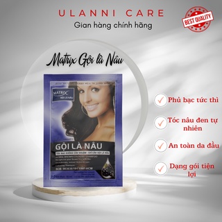 Dầu gội phủ bạc là Nâu tóc Matrix - Hộp 3 gói | Ulanni care