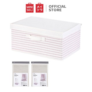 Hộp đựng đồ Miniso cỡ lớn ( Hồng ) - Hàng chính hãng