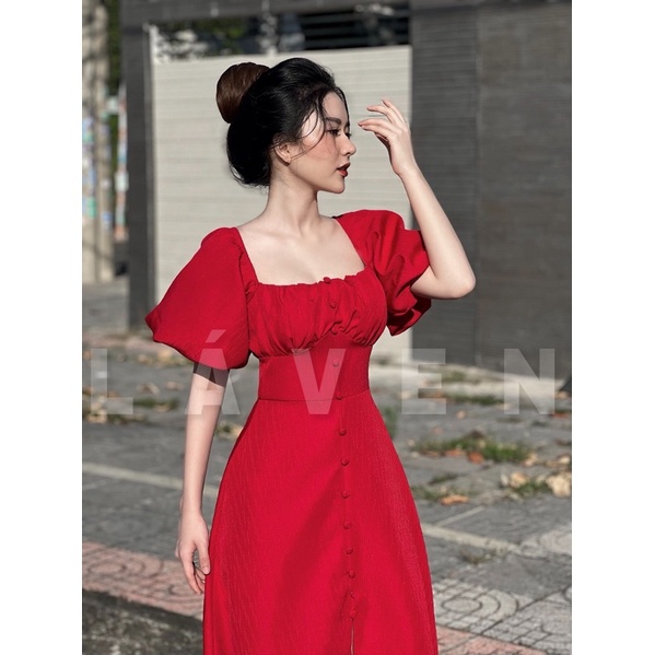 Váy Maxi Nút Bo Gân Xô | BigBuy360 - bigbuy360.vn