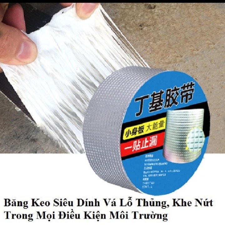 Cuộn 5m băng keo chống thấm nước, chống dột siêu dính đa năng rộng 5cm dán tường, tôn, bếp, bê tông, ống , bồn rửa bát