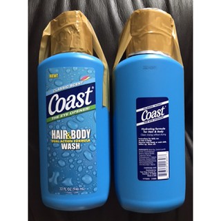 Sữa tắm gội cho Nam COAST Hair & Body Wash Classic Scent của Mỹ 946ml