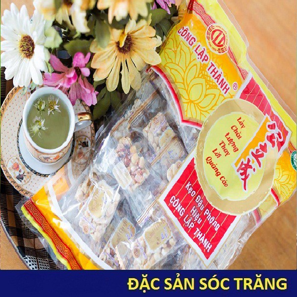 Kẹo Đậu Phộng Loại 1 Nhiều Đậu Phộng - Kẹo Thèo Lèo -   ĐẶC SẢN SÓC TRĂNG - Công Lập Thành - Rất Ngon