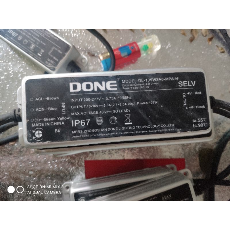 Nguồn Done dòng Led Driver nhôm chống nước, Nguồn chấn lưu 100% Chính hãng chuyên dùng cho đèn led