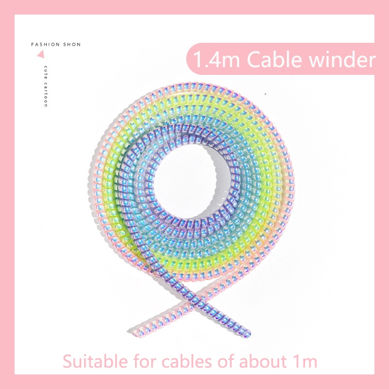 1 Dây Xoắn Quấn Bảo Vệ Cáp Tai Nghe Dài 1.4M/55 Inches