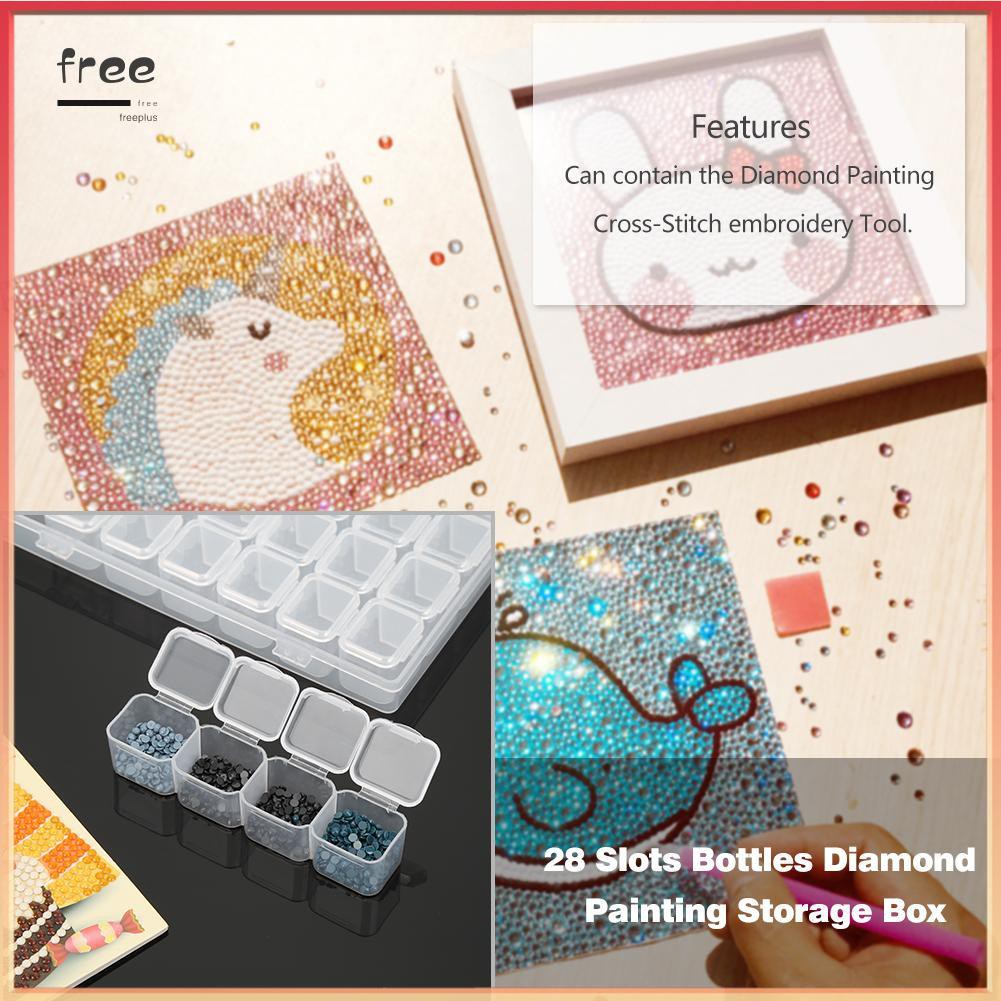 Hộp Nhựa 28 Ngăn Trong Suốt Đựng Phụ Kiện Trang Sức | BigBuy360 - bigbuy360.vn