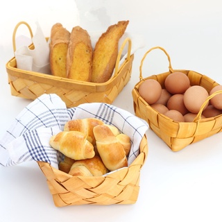 Rổ đựng trái cây/ rau củ quả bằng mây đan phong cách nhật bản tiện dụng cho nhà bếp