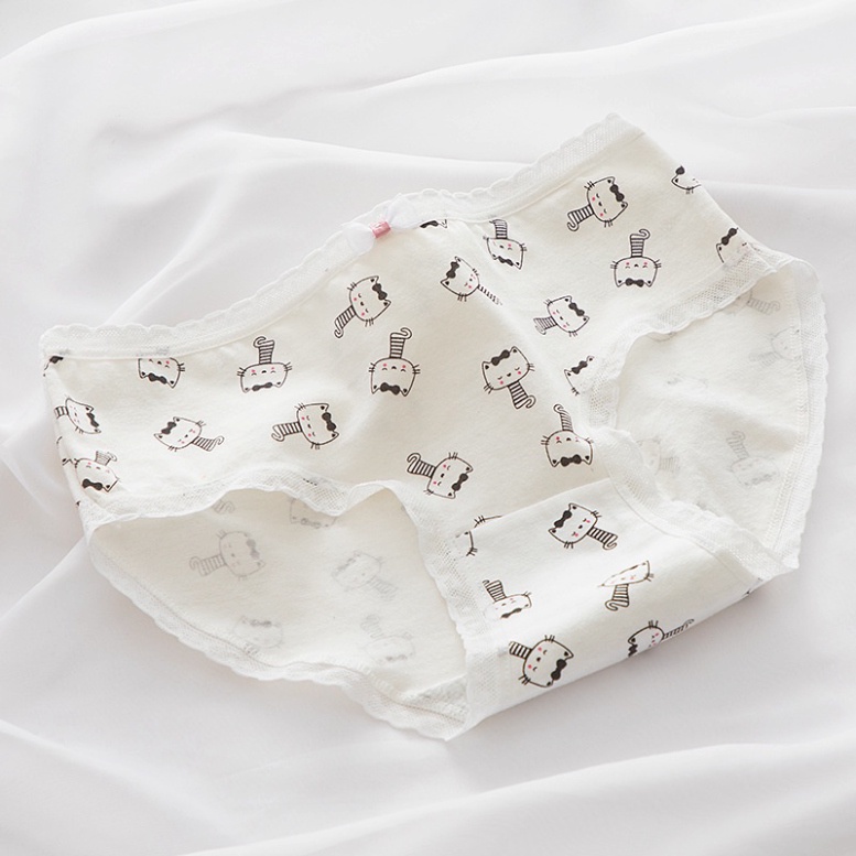 Quần Lót Nữ MÈO ĐEN Cotton Cao Cấp Nâng Mông Thông Hơi Hoạ Tiết Dễ Thương chất đẹp, thoáng hút mồ hôi