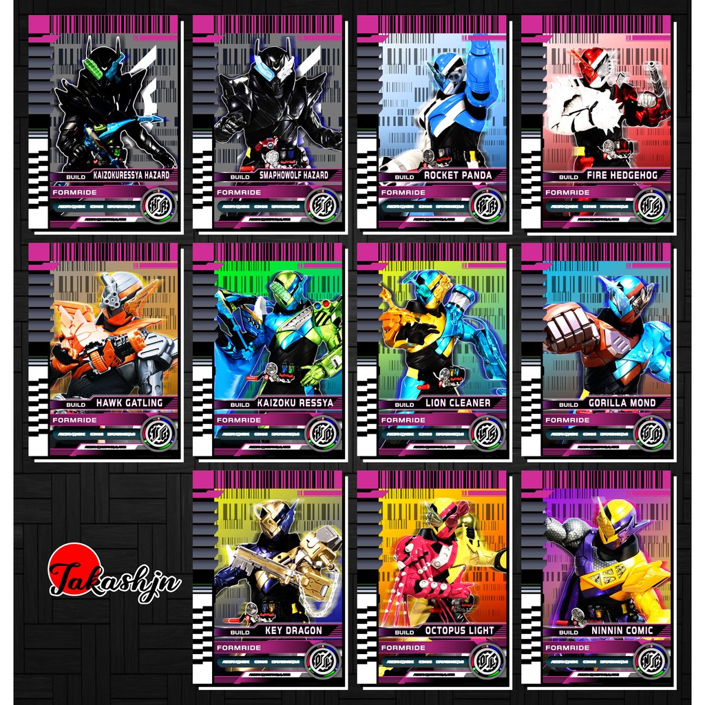 [Độc Quyền Phản Quang 7 Màu] Thẻ Bài (Card) Kamen Rider Build