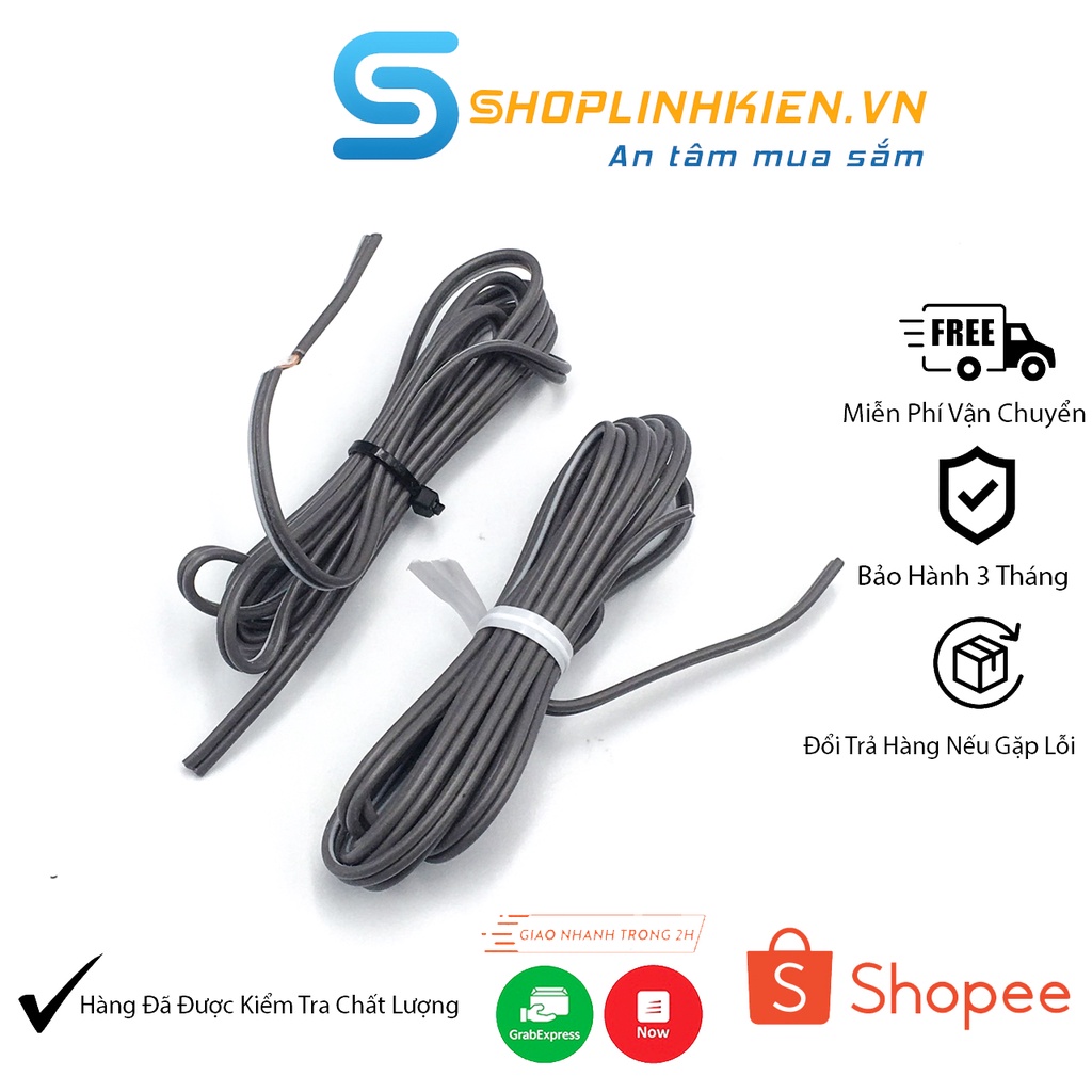 Dây Điện Đôi 2X0.5Mm Dài 1.6 Mét Pn - 0516 Chuyên Dụng Đẹp Và Bền - Shoplinhkienm2M