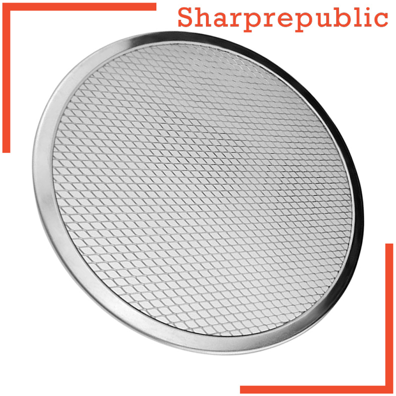 [SHARPREPUBLIC]Pizza Stones Aluminum Mesh Pizza Screen Pasta Baking Tray Net Pizza 6inch