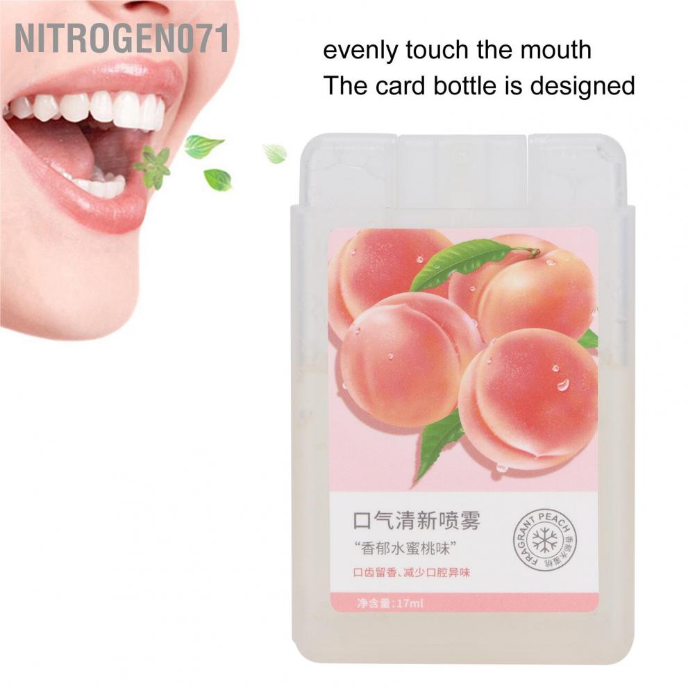 [Hàng mới về] Chai xịt thơm miệng hương đào di động lưu hương đến 24 giờ tiện dụng