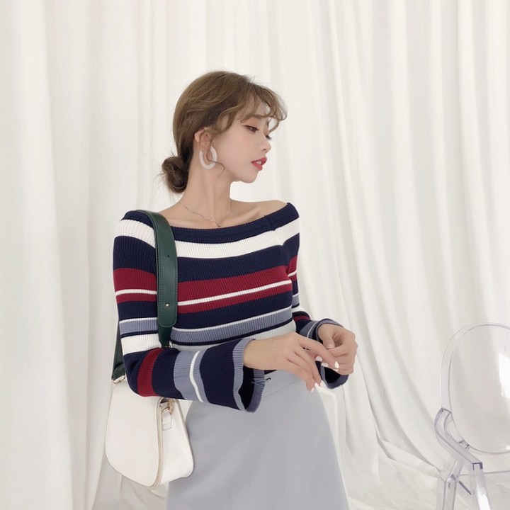 Áo len trễ vai thời trang Hàn Quốc | BigBuy360 - bigbuy360.vn