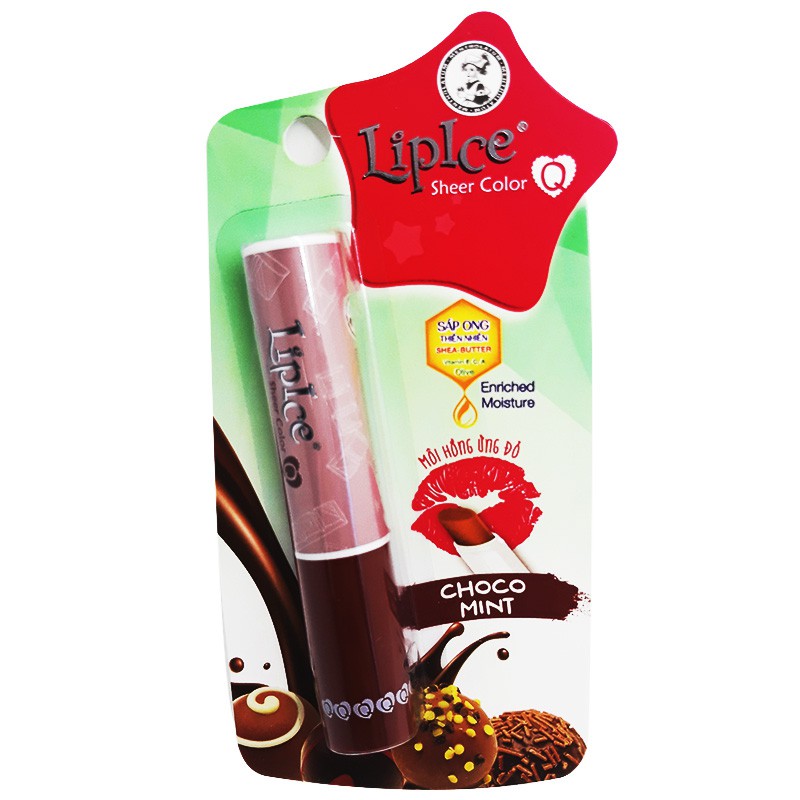 Son dưỡng Lipice Sheer Color Q Choco Mint 2.4g (Hồng ửng đỏ)