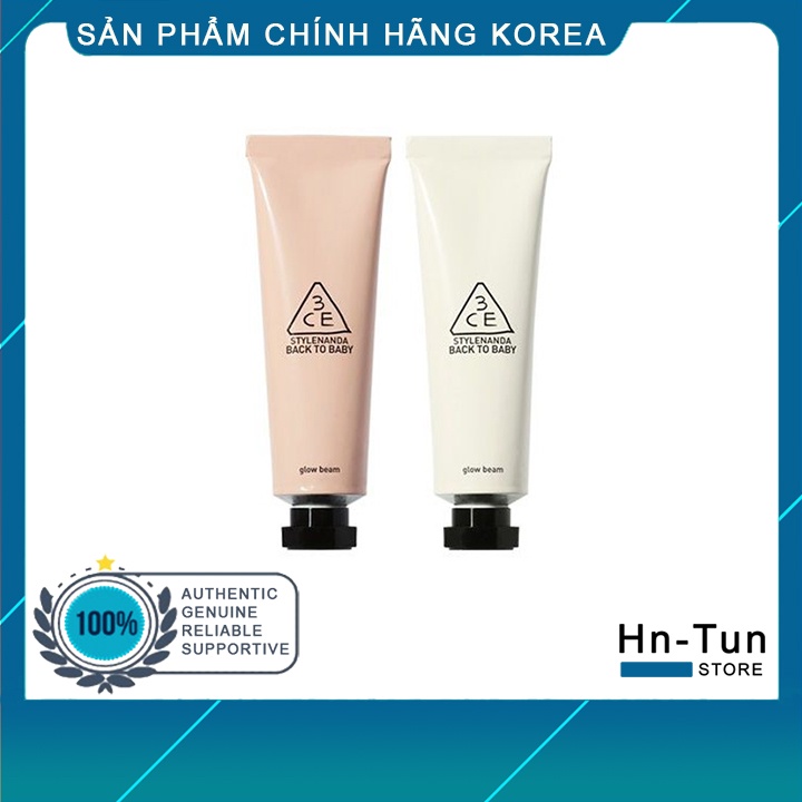 Kem Lót 3CE Back To Baby Glow Beam 30ml | BigBuy360 - bigbuy360.vn
