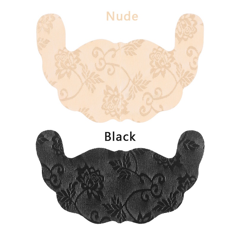 2pcs/1 pair Miếng dán ngực hình chữ U phối ren quyến rũ