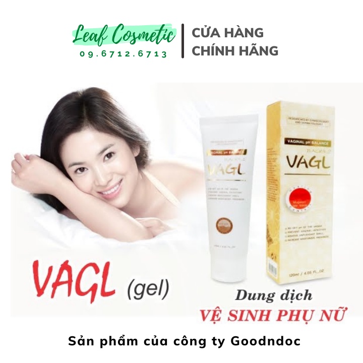 [ HÀNG CÔNG TY ] Dung Dịch Vệ Sinh Phụ Nữ Dịu Nhẹ Khử Mùi VAGL Goodndoc 120ml