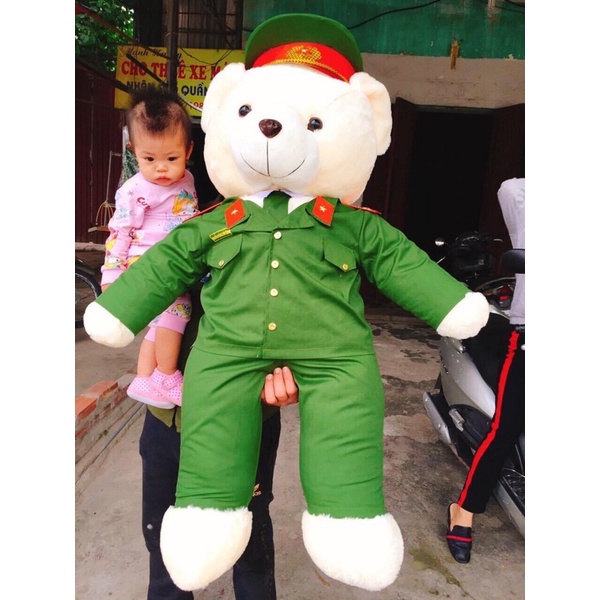 Gấu bông Công An cảnh sát 95cm, 1m2