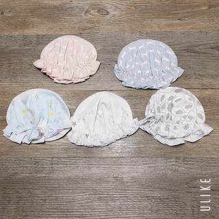 Mũ tai bèo cho bé sơ sinh 0-3m cotton nỉ co dãn