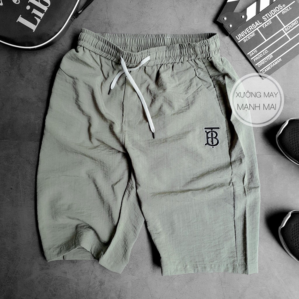 Quần ngố nam logo thêu thời trang phong cách trẻ trung năng động T13 | BigBuy360 - bigbuy360.vn