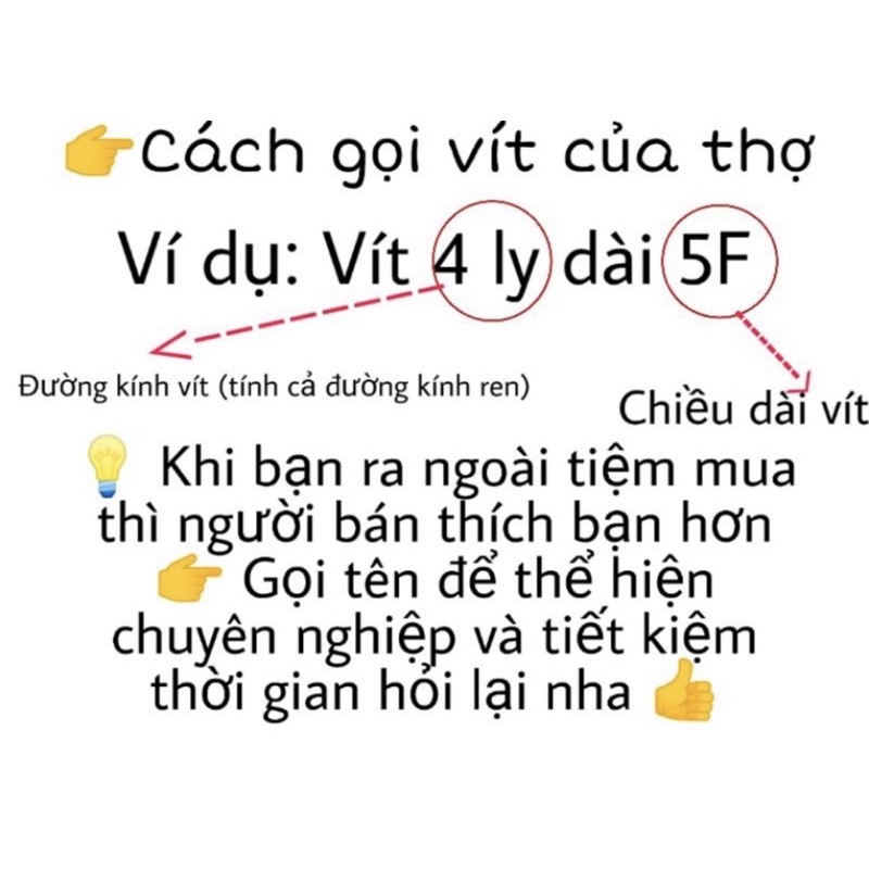 100g Vít bắt tắc kê nhựa 2F 3F 4F 5F 6F 7F 7k/100g