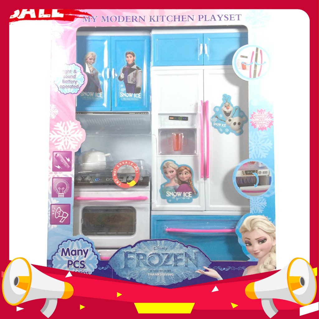 hàng hót ĐỒ CHƠI TRẺ EM - ĐỒ CHƠI NẤU ĂN - TỦ BẾP ELSA - kingtoys99 xxh