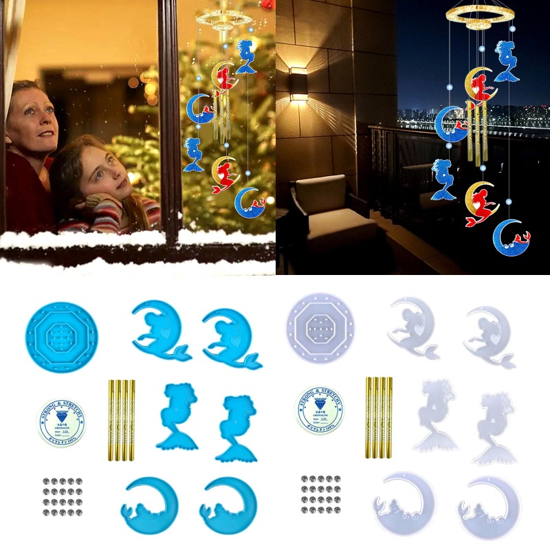 Bộ Khuôn Silicone Làm Chuông Gió DIY