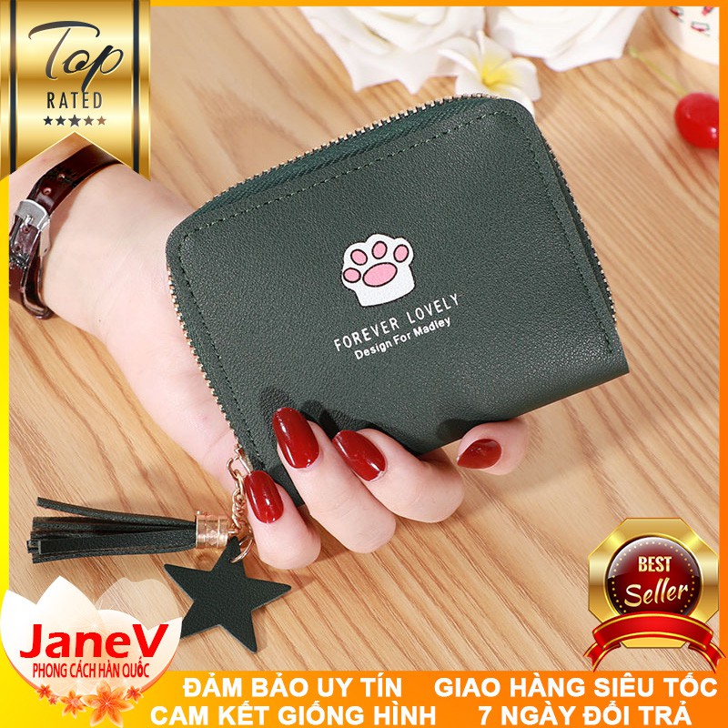 [5 MÀU] Ví Nữ Mini Ngắn Cầm Tay Dễ Thương Nữ Tính Hàn Quốc TVNN289 | BigBuy360 - bigbuy360.vn