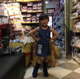 giày boots bé gái