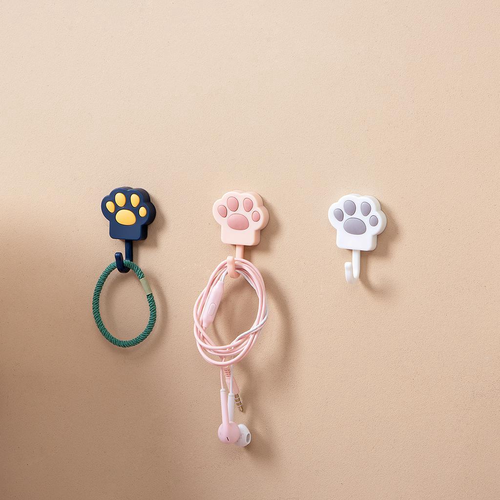 Set 5 Móc Treo Đồ Dán Tường Họa Tiết Hoạt Hình