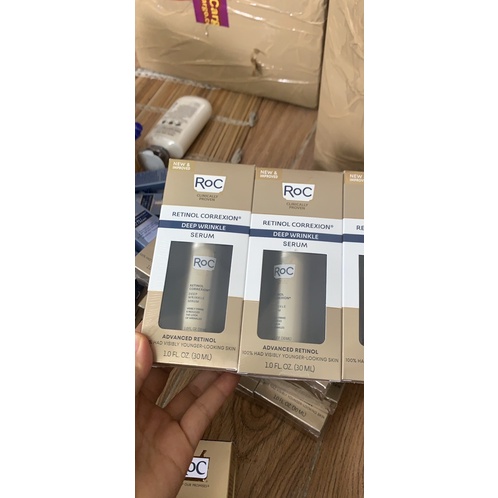 RETINOL  Serum Làm Mờ Nếp Nhăn Sâu ROC mẫu mới. mẫu cũ