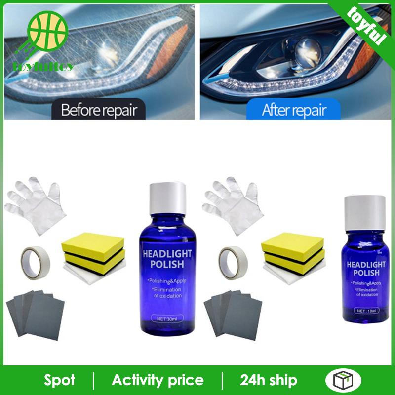 [Toyfulcabin] Bộ Phục Hồi Đèn Pha, Ống Kính Phục Hồi Chức Năng Đánh Bóng Nhẹ, Để Blurring Ageing Vàng Với Dụng Cụ Làm Sạch