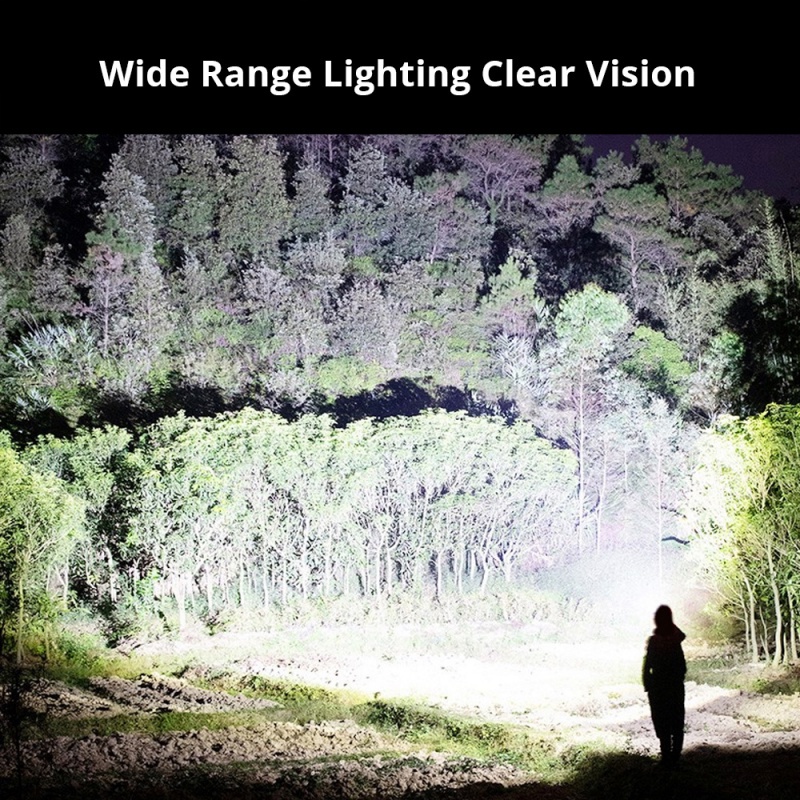 Đèn pin ANKNDO mini 9 bóng LED chất liệu hợp kim nhôm chống thấm nước