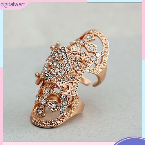 Nhẫn đeo chéo đính đá phong cách phương Tây