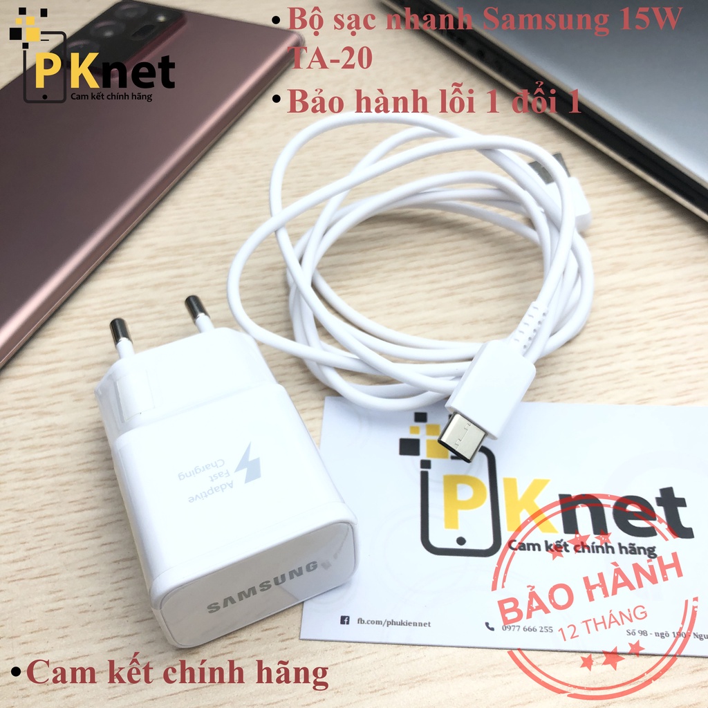 Sạc nhanh SS 15W Note 9/Note8/ S9/ S9+/S8/S8+ Theo máy.... [Chính Hãng]