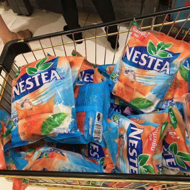 Trà sữa Nestea 1 bịch 13 gói - Hàng Có Sẵn, Date Mới ( ĐỒ ĂN VẶT THÁI LAN )