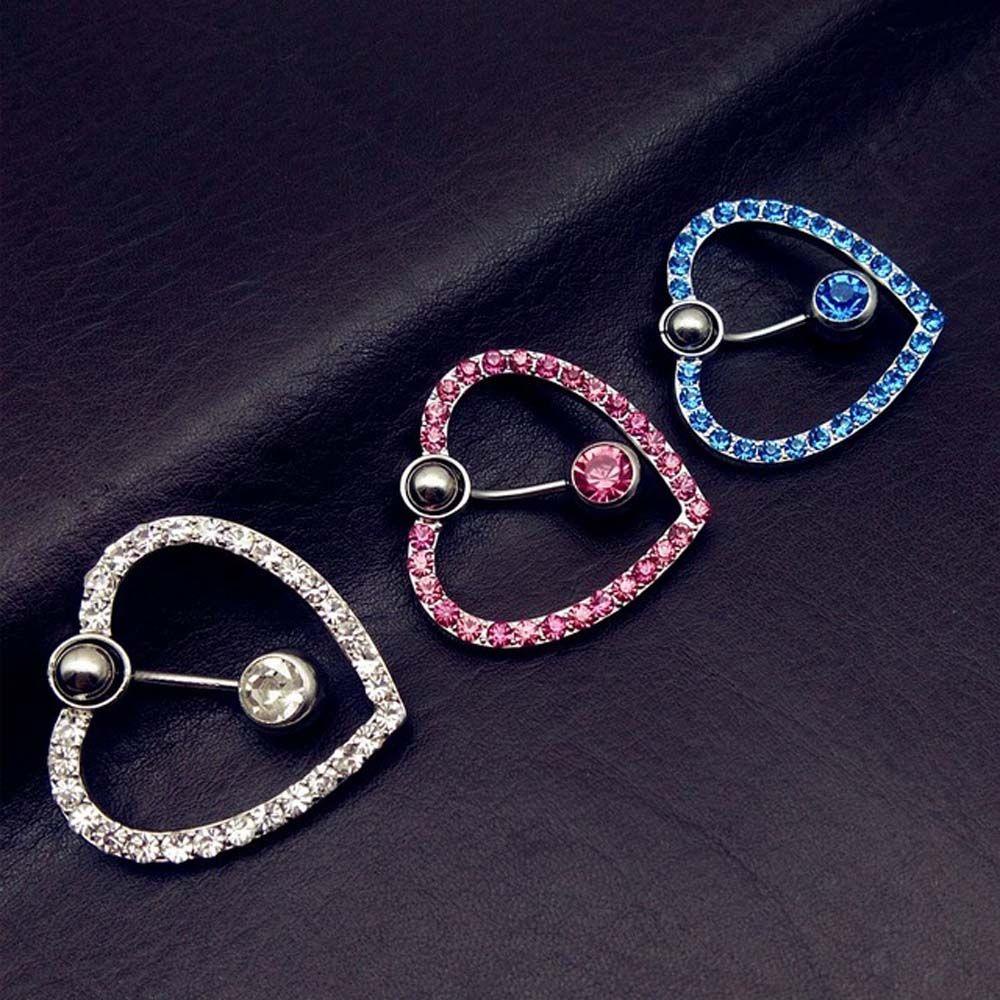 MXGOODS Khuyên RốN ĐíNh Đá BằNg ThéP Y Tế