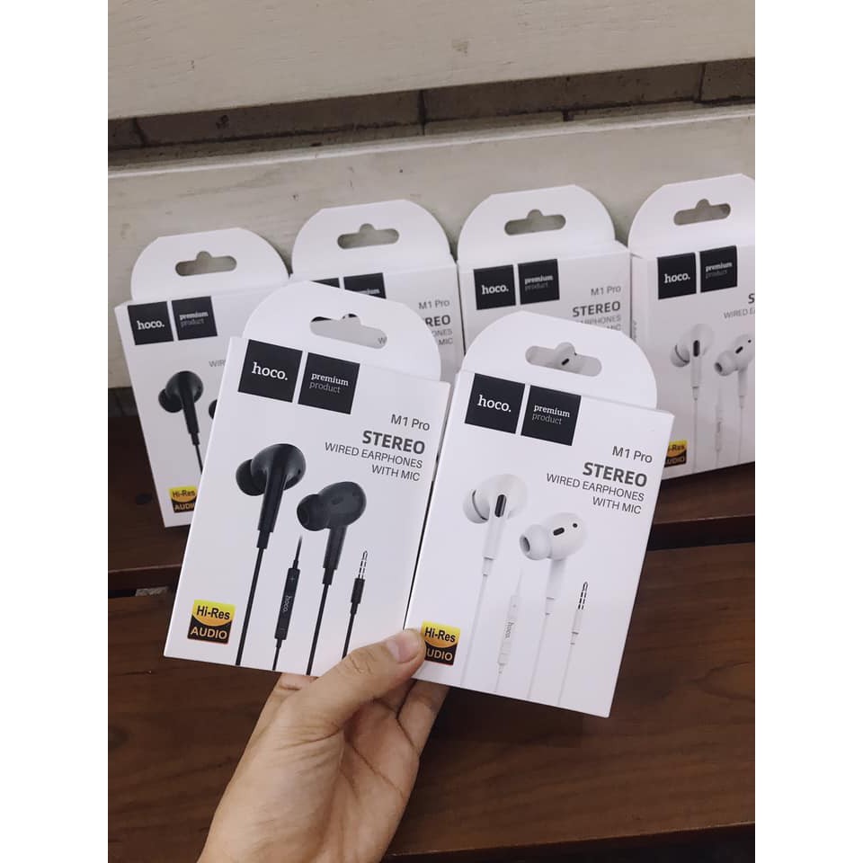 Tai Nghe Hoco M1 Pro 3.5 tai nghe Kiểu Dáng Airpod Pro tai nghe điện thoại Deep Bass với Mic