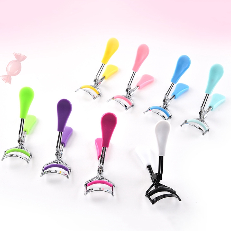 [Hàng mới về] Kẹp bấm mi cong có tay cầm nhựa nhiều màu sắc